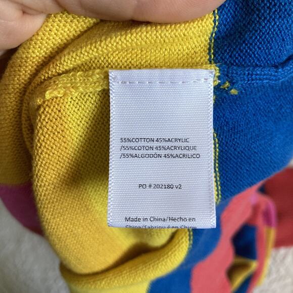 ModCloth x Hello Kitty Nostalgic Candy Heart Buttons Rainbow V-Neck Cardigan XL - Picture 8 of 12